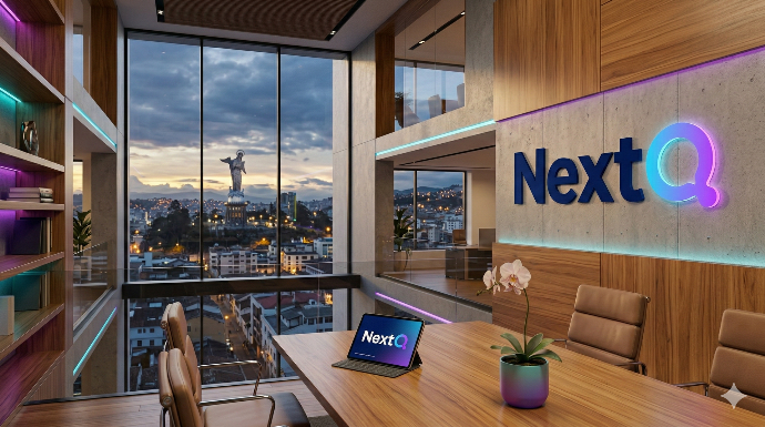 Oficina de NextQ consultora especializada en implementación de Odoo en Ecuador